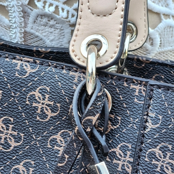 GUESS Brown And Black Women's Tote Bag - Picture 2 of 16